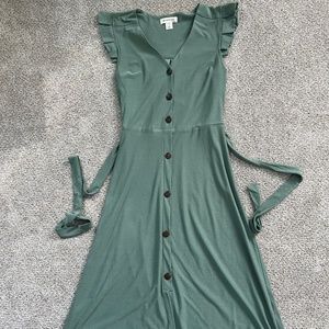 Sage Midi Dress (NWOT)